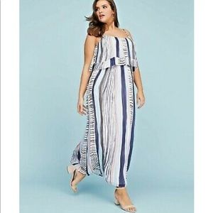 Lane Bryant Printed Maxi Dress with Layered Top